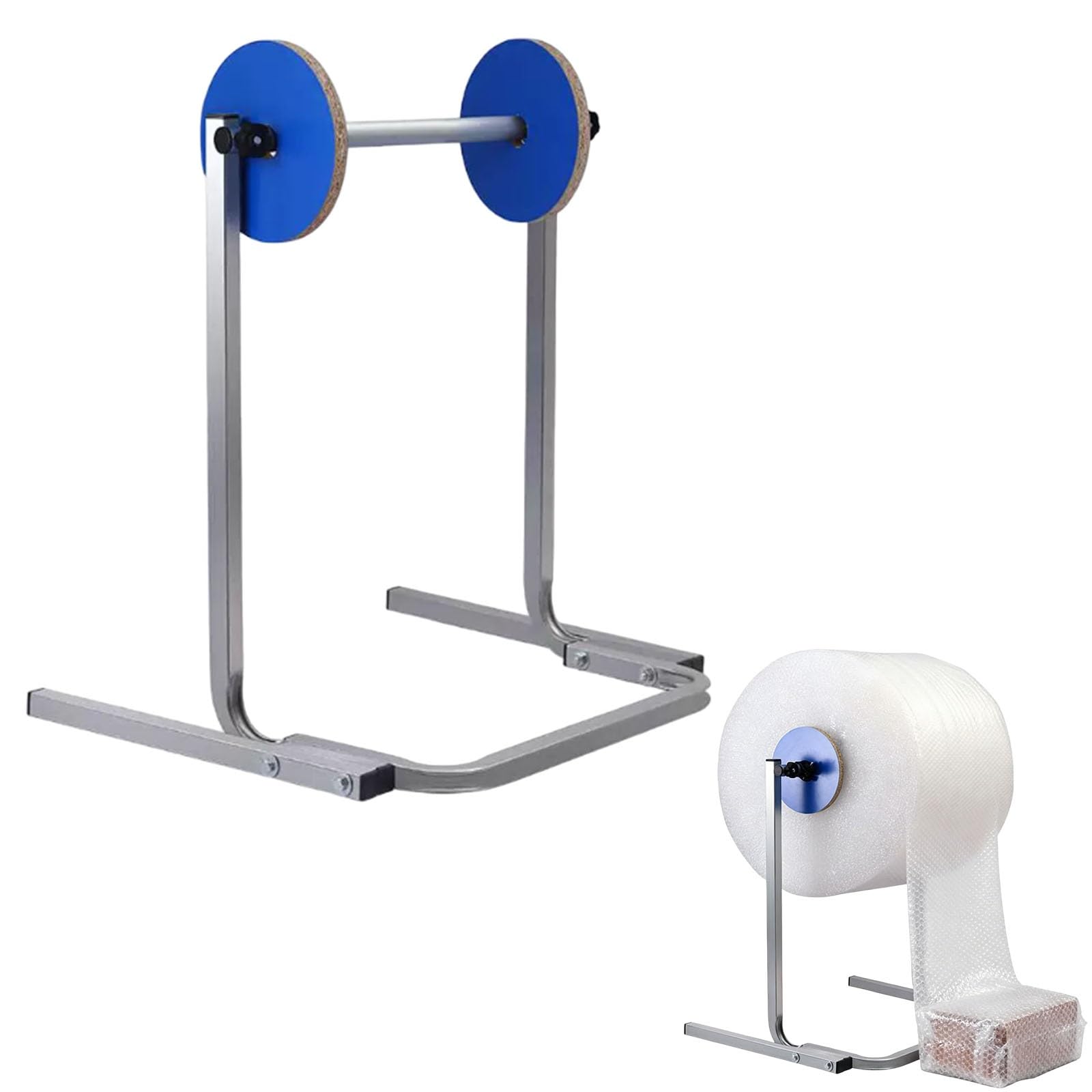 Dispenser per rotolo di pluriball, supporto da tavolo per pluriball, dispenser manuale di pellicola in schiuma per imballaggio, trasloco, spedizione, protezione, fabbrica(60cm/23.6in)