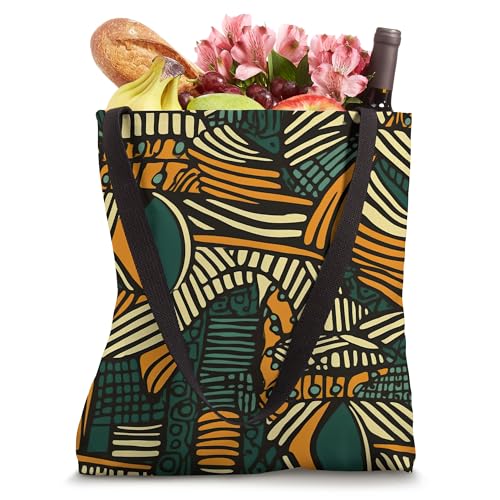 Bolsa Tote con Estampado Africano Ankara Colorido miniatura 4