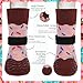 EXPAWLORER 4 Pcs Anti Slip Dog Socks for Prevent Licking Paws, Snow Winter Dog Boots & Paw Protectors, Dog Booties for Hardwood Floor, Dog Shoes for Small Medium Large Senior Dogs