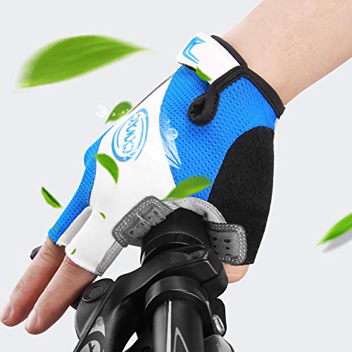 CXWXC Cycling Gloves for Men Women - Breathable Gel Road Mountain Bike Riding Gloves - Anti-Slip Bike Glove for Fitness Cycling Training Outdoor Sports