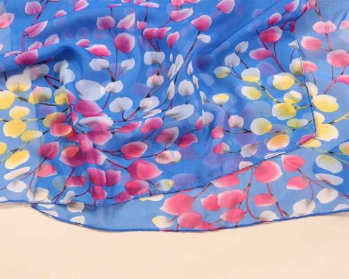 Scarfs for Women Lightweight Scarves Fashion Print Floral Scarf Headscarf3
