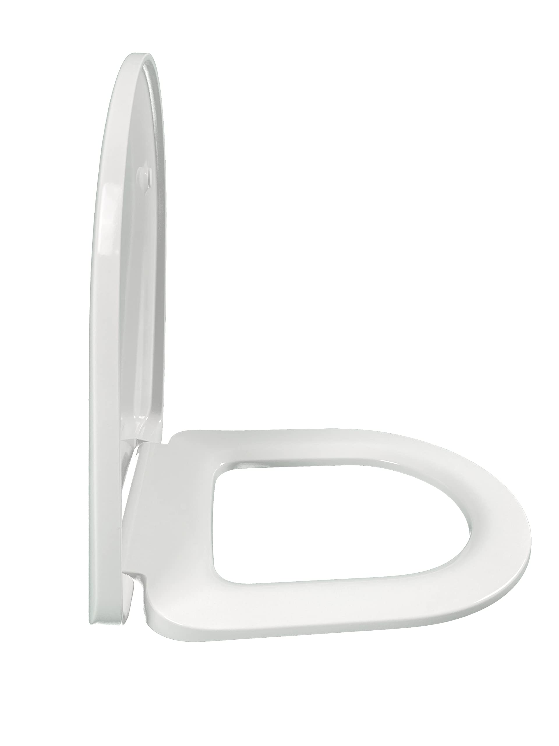 Asiento Jacob Delafon - Serenity E22864-00 / Thermodur extra-plano de descenso progresivo y desmontable, con bisagras metálicas inoxidables. Compatible con inodoros Serenity. Color blanco.