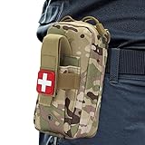 ↻Amplio rango de uso: como una bolsa útil para contener y almacenar los suministros de primeros auxilios, esta bolsa se puede usar ampliamente para traumatismos, supervivencia al aire libre, viajes, campamentos, caminatas, caza y primeros auxilios de emergencia en el hogar.