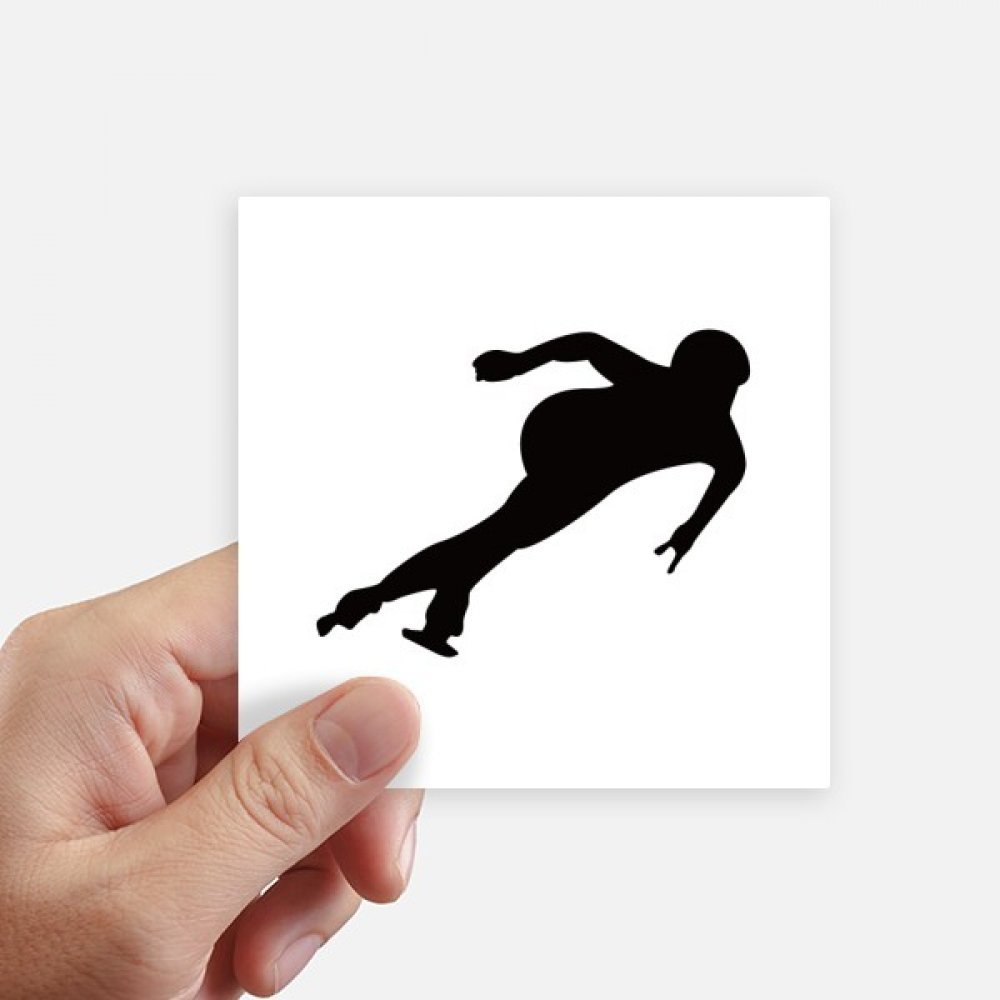 Sticker patinage carré 10cm pour customiser un ordinateur et masquer les rayures