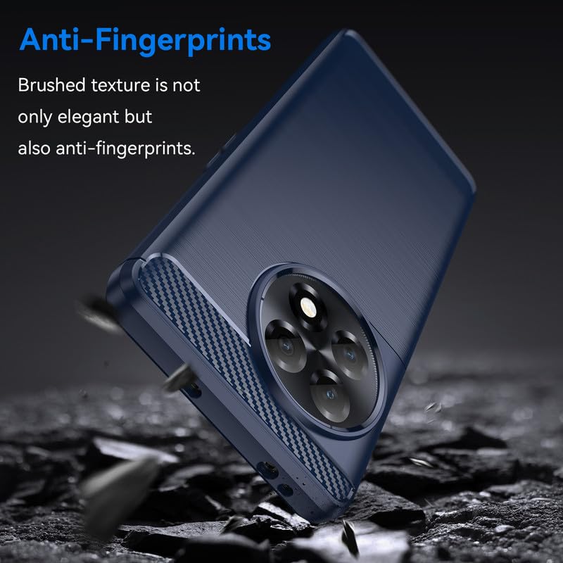 Image of Hybrid Carbon Fiber Back Case for OnePlus 11R (Blue)