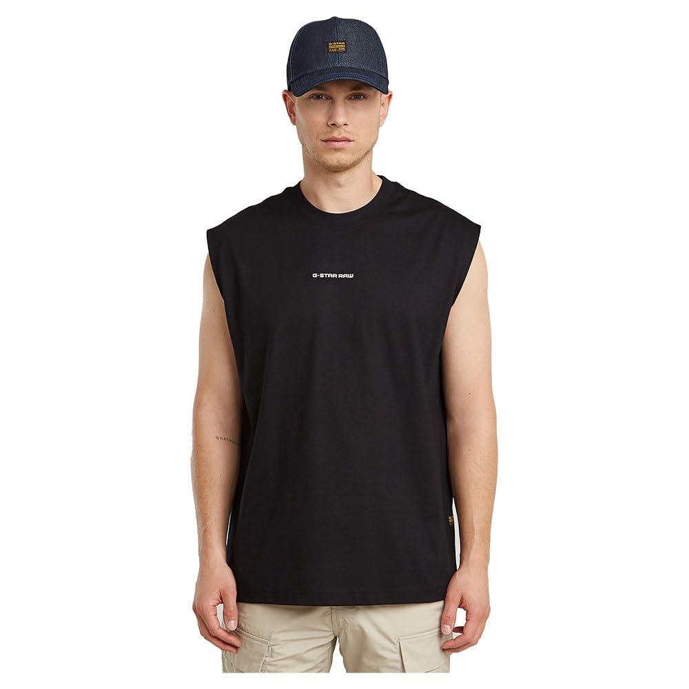 G-STAR Men's Boxy T-Shirt, (Dk Black D26028-c336-6484), L