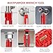 Upgrade All in One Wrench Tool for Faucet and Sink, Faucet and Sink Installer with Useful Gadgets, 25 in 1 Multifunctional Wrench Plumbing Tool for Toilet Bowl, Sink, Bathroom, Kitchen Plumbing