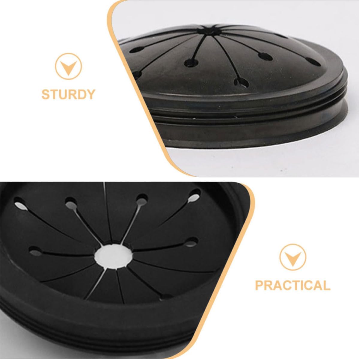 2pcs Garbage Disposal Splash Guards Sink Disposal Insert Replacement Parts Kitchen Sink Splash Guard Seal Rings for Food Waste Disposer