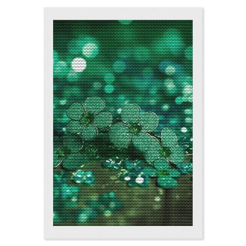 Broderie diamant vert étincelant kit mosaïque adulte DIY