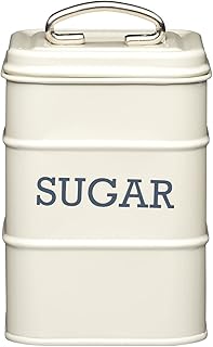KitchenCraft Living Nostalgia Metal Sugar Canister, 11 x 17 cm - Antique...