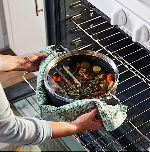 Calphalon Select Space-Saving Hard-Anodized Nonstick 9-Piece Cookware Set, Gray