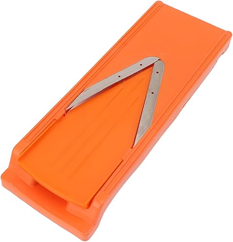 Asixxsix Cortador de mandolina para cocina, cortador de verduras de acero inoxidable con hoja en V, cortadora manual de alimentos con hoja de acero
