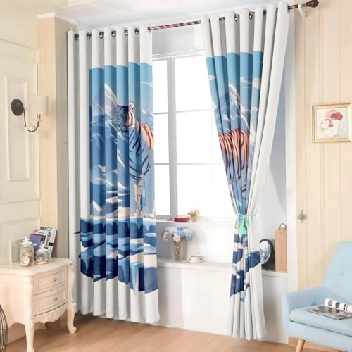 Rideaux occultants durables en polyester de qualité supérieure 166cm - 4