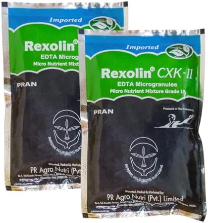 Rexolin CXK EDTA -II 100g Pack of 2 Microgranules Micronutrient Mixture ...