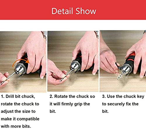 Schlagbohrmaschine 650W 3000 RPM, Hammer und Bohrer 2 in 1, Tiefenanschlag und Schnellspann-Bohrfutter Unterschiedliche… – Bild 7