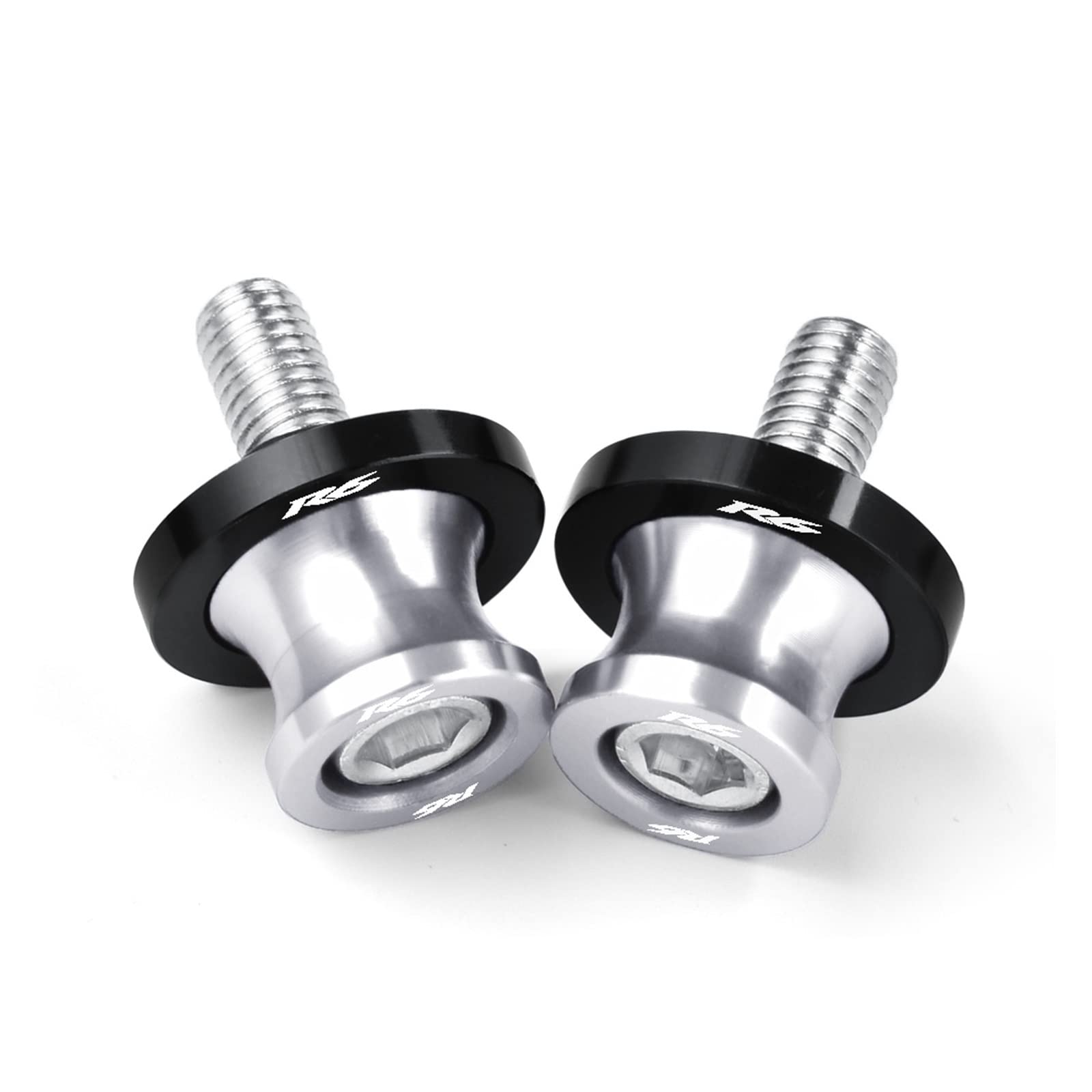 Bobines de bras oscillant pour Yamaha YZF R6 2015-2021 support arrière moto argent