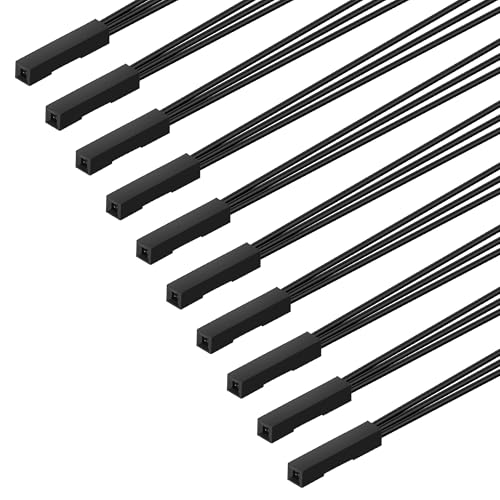 GELRHONR 10 cables jumper hembra a triple hembra 3 pines miniatura 6