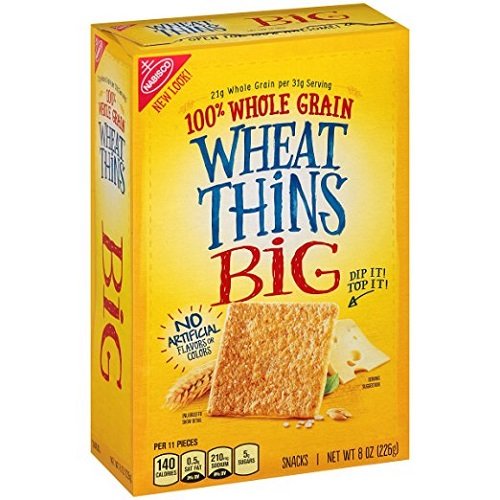 Wheat Thins Crackers, Big, 8 Oz (2 pack)