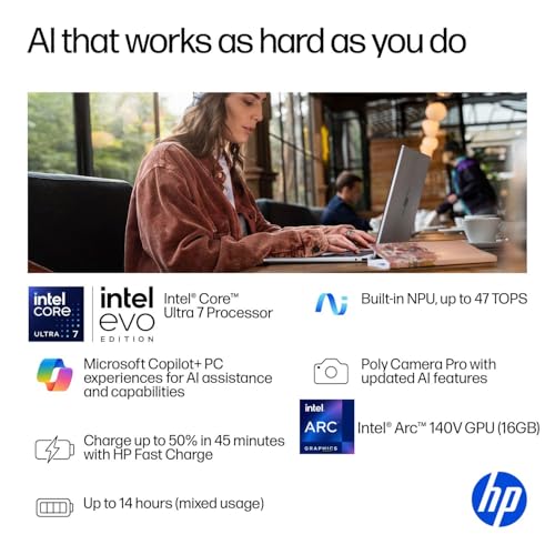 Image of HP OmniBook 7 Flip 16 inch 2-in-1 Laptop, Intel Ultra 7 258V, 32GB DDR5 1TB SSD