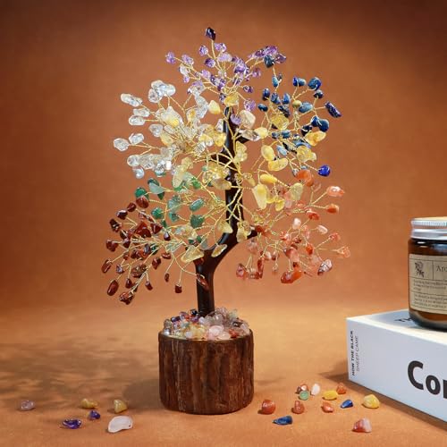 7 Chakra Crystal Tree of Life for Yoga, Meditation & Decor