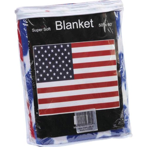B. Toys United States Flag Print Fleece Blanket Polyester 50 X 60 Inch Beautiful Durable #TOP1