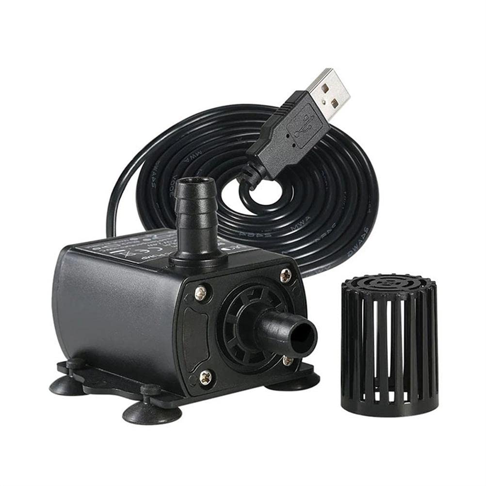 Mini ultra cicha pompa zanurzeniowa, USB 5 V 250 l/h