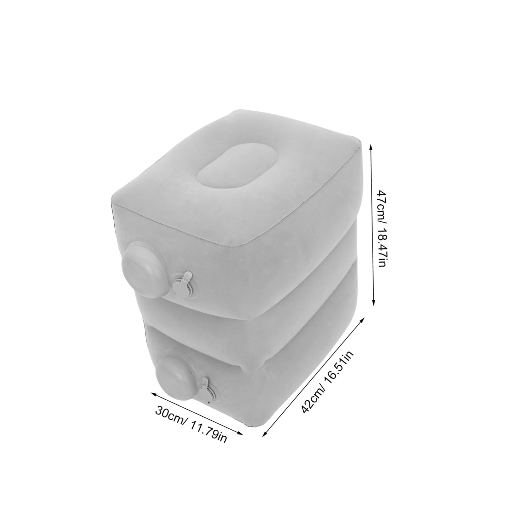 Gadpiparty Reposapiés Inflable Reposapiés De Avión Light Grey