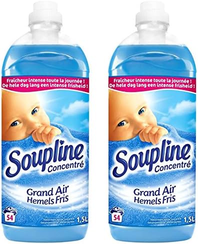 Soupline - Fresh Air Fragrance - Concentrated Fabric Softener - 1.5 L - Pack of 2