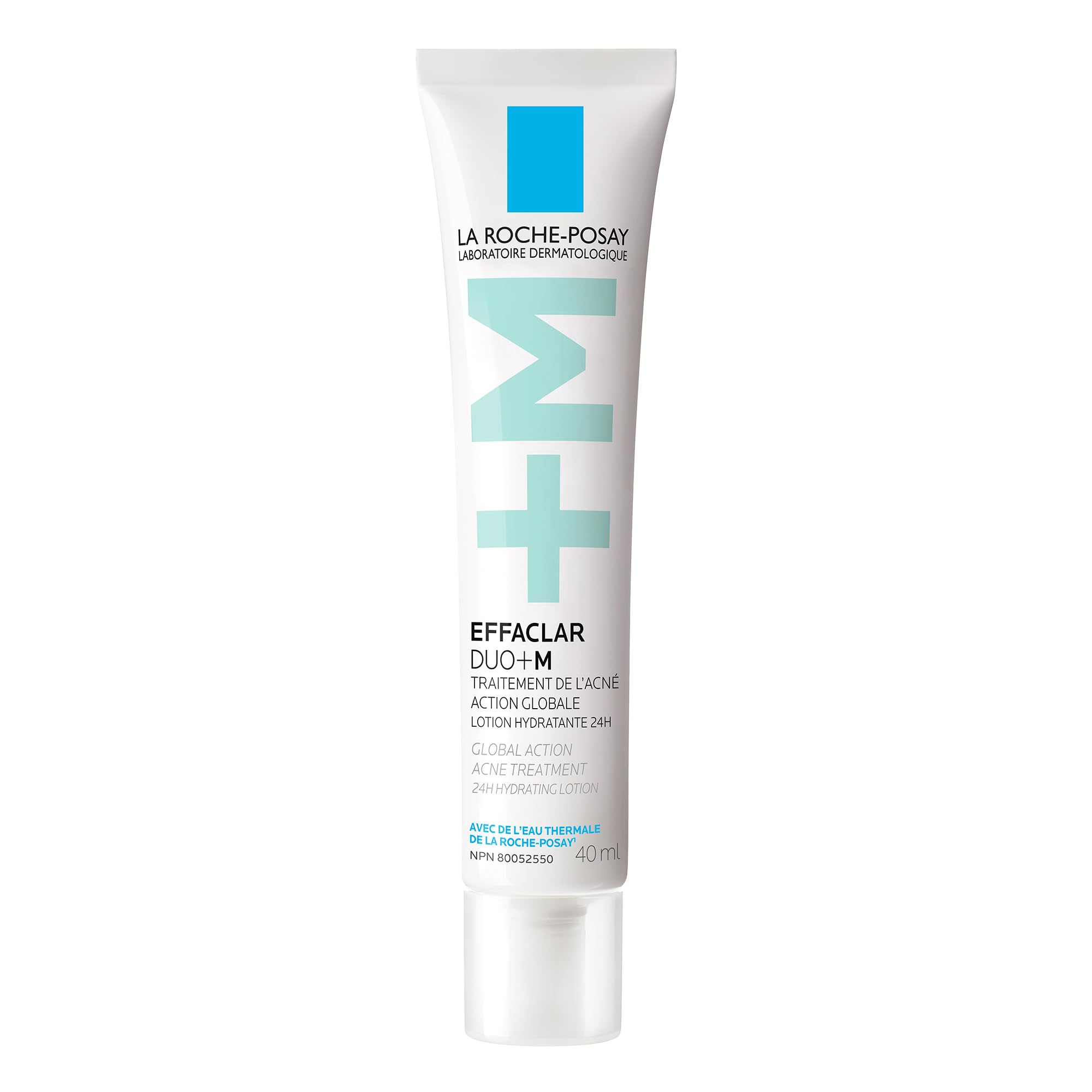 La Roche Posay Acne Face Cream with Salicylic Acid & Niacinamide, Effaclar Duo+M Face Moisturizer for Oily, Acne-Prone Skin. Helps Clear Pimples, Remove Blackheads & Prevent Breakouts, 40ML