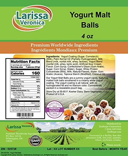 Yogurt Malt Balls (4 oz) - Pack de 3 miniatura 2