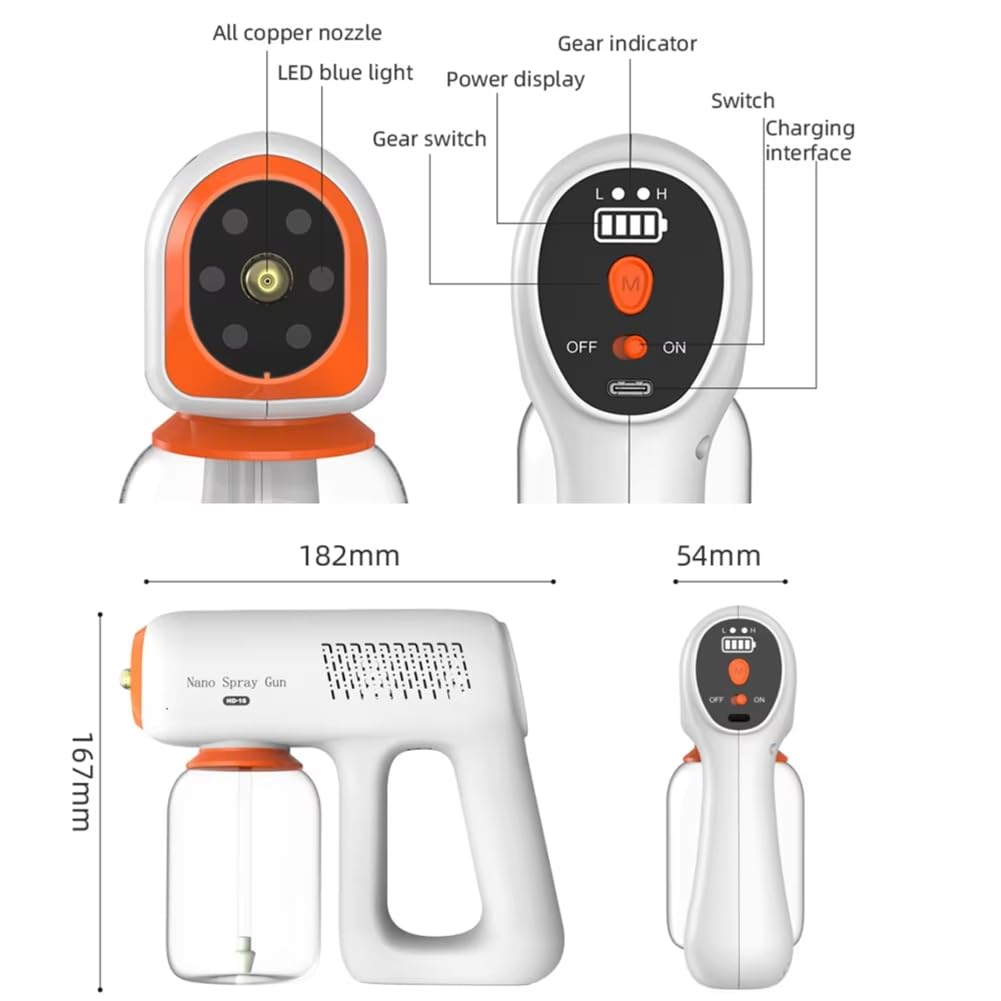 Machine de Nébulisation Désinfectante Professionnelle à Électrostatique ULV pour Pulvérisateur Désinfectant pour Un Nettoyage Efficace