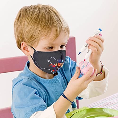 Washable Breathable Kids Face Mask Reusable Adjustable Ear Loops, Cloth Layer Covering Fabric Cute Girl Fashion Designer Kid Masks Boys Gift