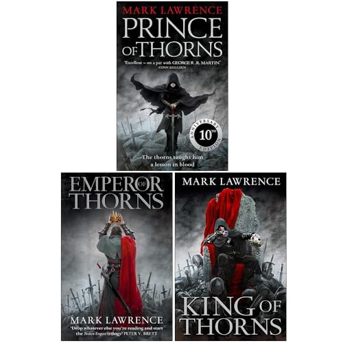 The Broken Empire Trilogy 3 Books Set By Mark Lawrence (Prince of Thorns, King of Thorns, Emperor of Thorns)