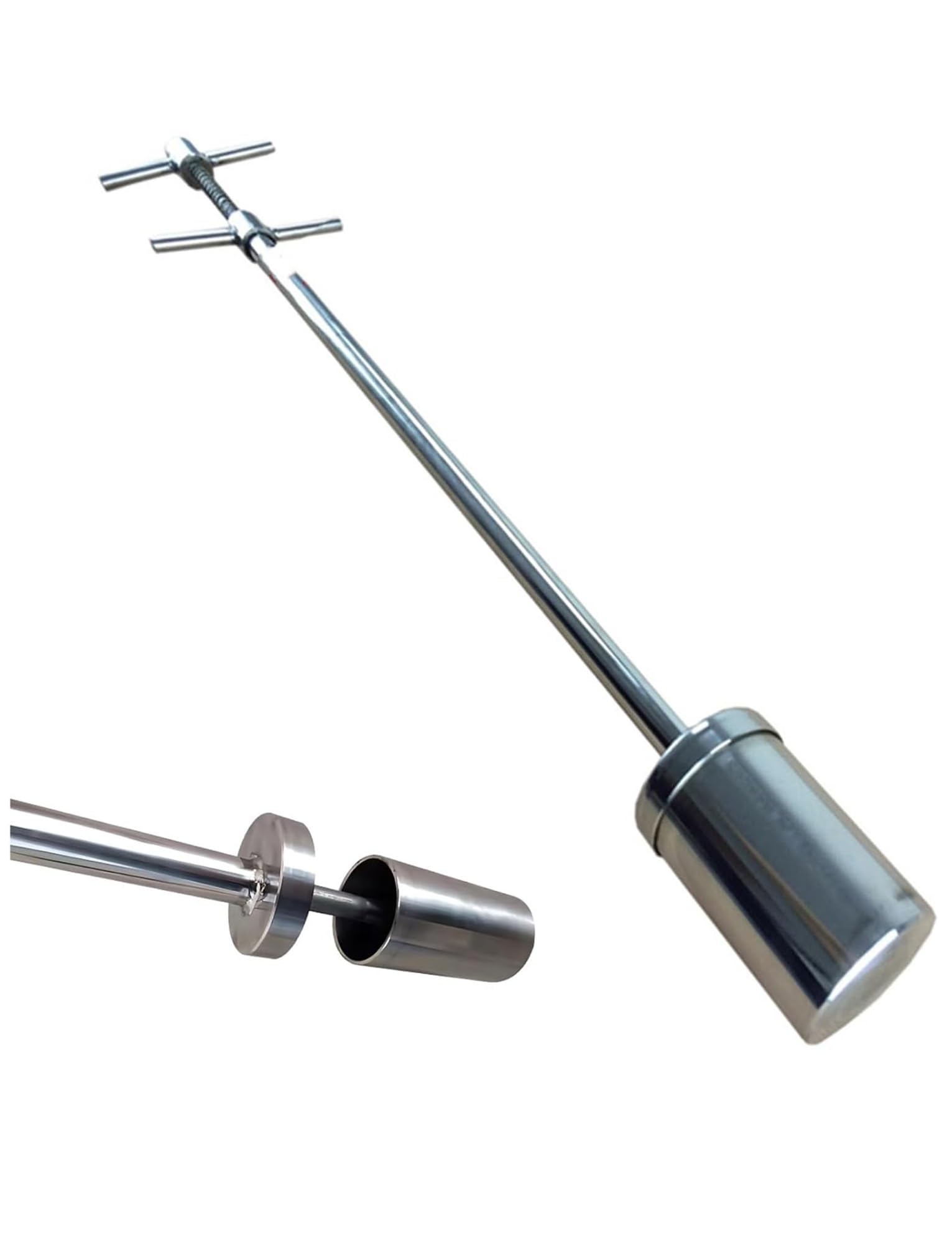 100–200 ml Schöpfbecher aus Edelstahl, Schöpfkelle for viskose Flüssigkeiten for Sammeln von Wasser im Labor/in der Fabrik/in der Rohrleitung(100ml,100cm/39.4in)