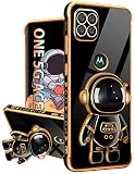 Lotadilo for Motorola One 5G Ace Phone Case, Moto One 5G Ace Cases with Astronaut Stand for Women Gi