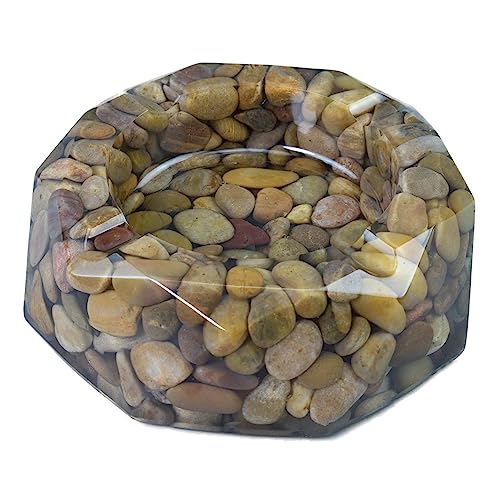 Natural Stone Pebbles Cigarette Ashtray Handmade Ashtray Decorative Cool Home Ashtray