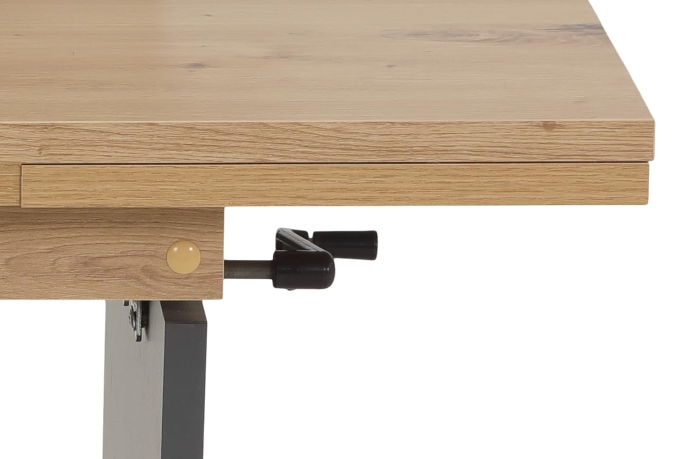 Hela Tische, Couchtisch Wohnzimmertisch Marcel, Holzwerkstoff melaminbeschichtet, Artisan Eiche, ausziehbar 90-142cm, höhenverstellbar mit Kurbel 47-57cm