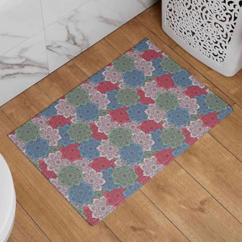 Tapis d'entrée mandalas 45x75 cm sur mesure CEVAN - 4