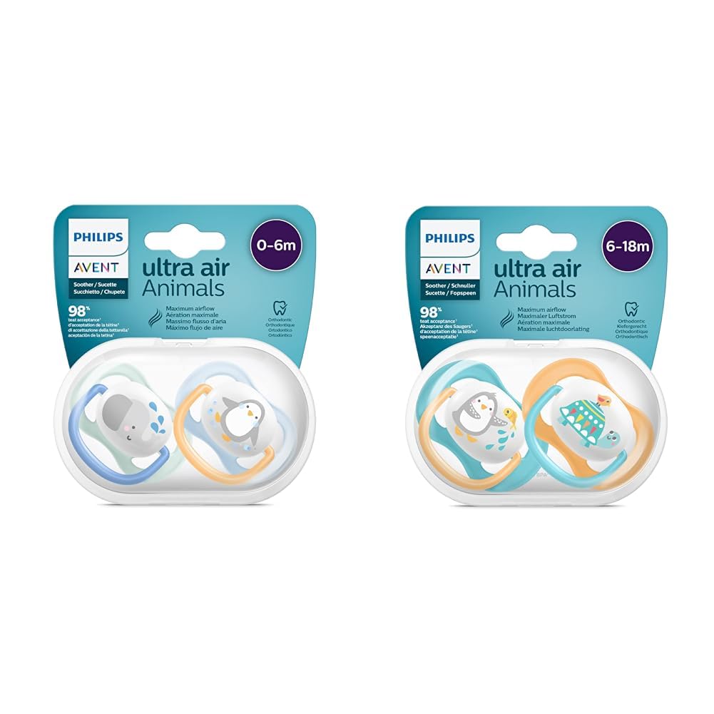 Philips Avent SCF080/05 Ultra Air Emzik (0-6 Ay) Erkek & SCF080/07 Ultra Air Emzik (6-18 Ay) Erkek