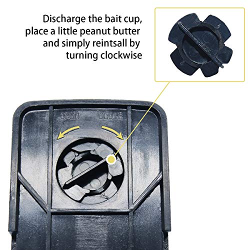 LESNIC Mouse Trap 4 Pack Recyclable, Best Reusable Mouse Traps That Work, Mice Traps Snap & Indoor Trap with Detachable Bait Cup, Very Effective & Safe Better Mouse Catcher