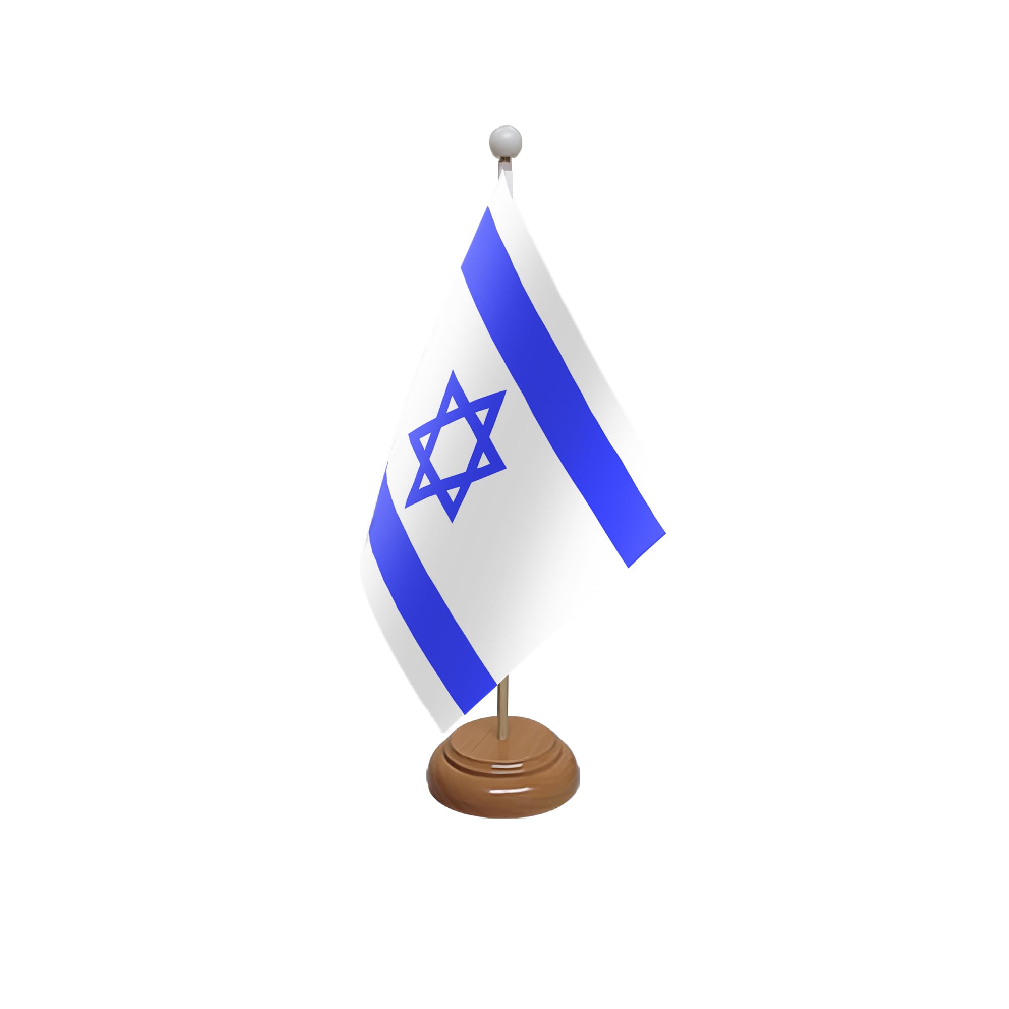 Flagtex Israel Wooden Table Flag With Wooden Base