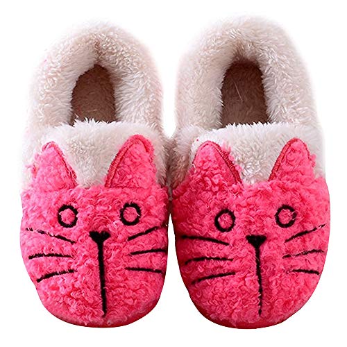 GaraTia Women/Kids Family Cute Cat Warm House Slippers Booties