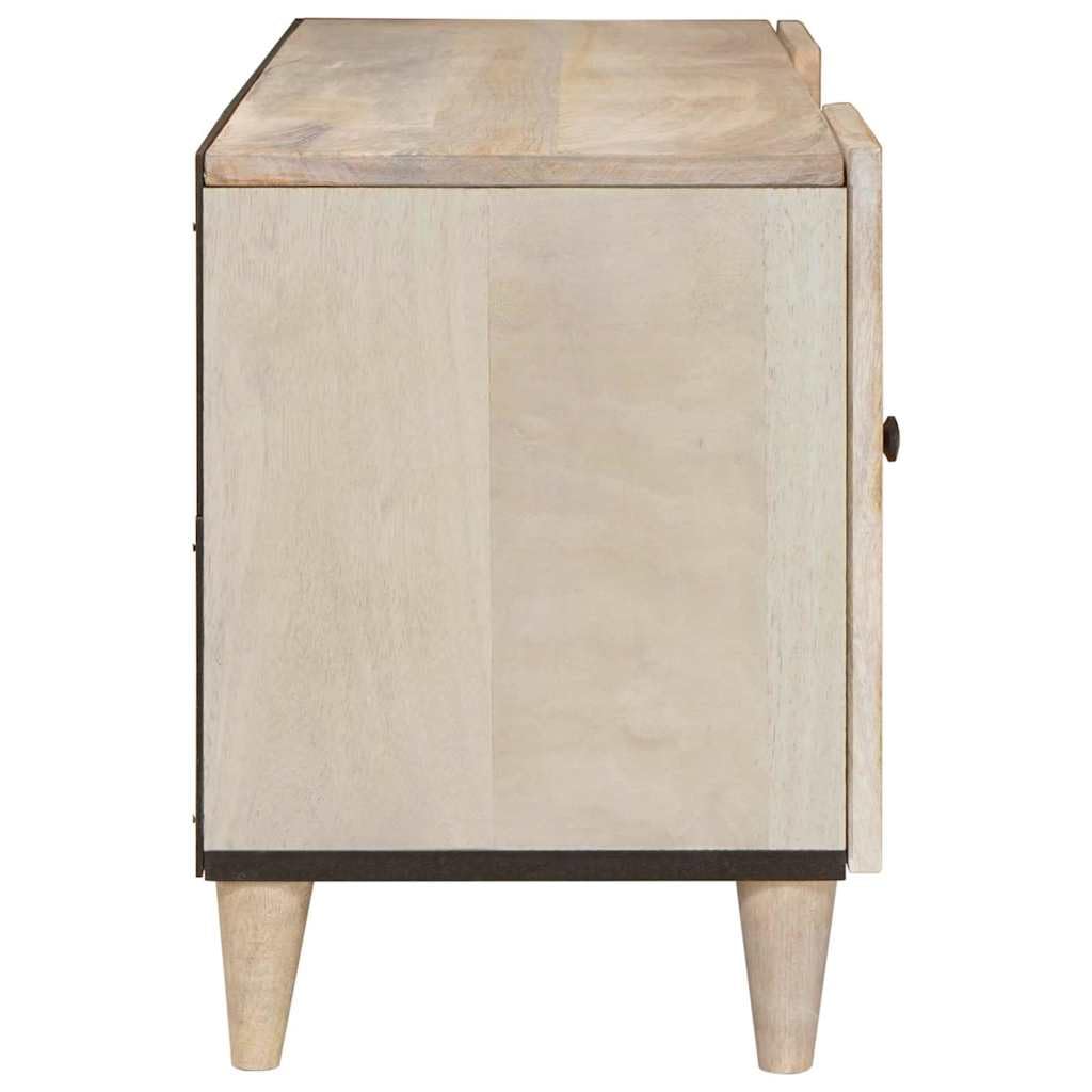 Mueble para TV de pared, color blanco, 105 x 33 x 46 cm, madera de