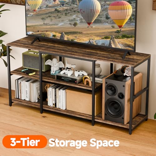Petite table console multimédia ouverte pour studio moderne - 5