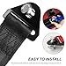 YTFRL Racing Tow Strap, Stylish JDM Car Bumper Tow Strap Trailer Hook Belt for Decoration, Heavy Duty Nylon Traction Rope Universal Fit for Front or Rear Front Bumper (Black)