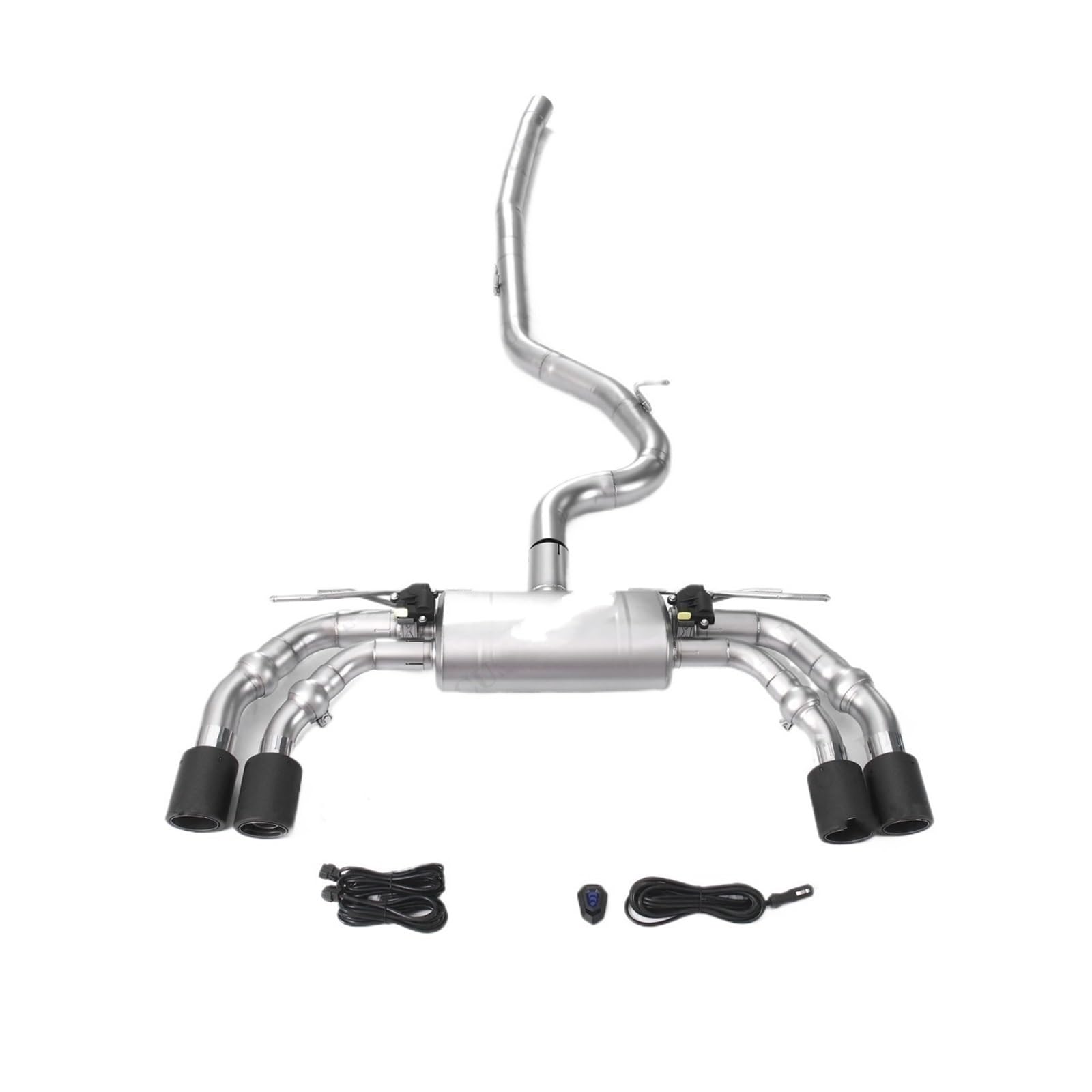 Katalizator katalizator Zestawu sterownika zaworu Pasuje do Audi S3 2.0T końcówki tłumika wysokowydajny układ wydechowy Catback katalizator akcesoria(Stainless steel kit)