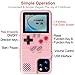 Chu9 Game Phone Case, 168 Built-in Small Video Games, Pink, Compatible with iPhone 11