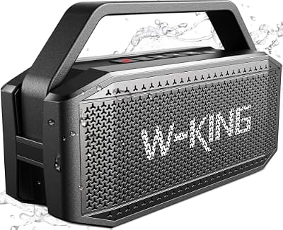W-KING Bluetooth Speaker, 100W Peak Outdoor Portable Loud Speakers Wireless