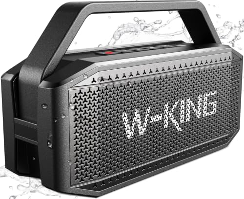 W-KING Bluetooth Speaker, 100W Peak Outdoor Portable Loud Speakers Wireless