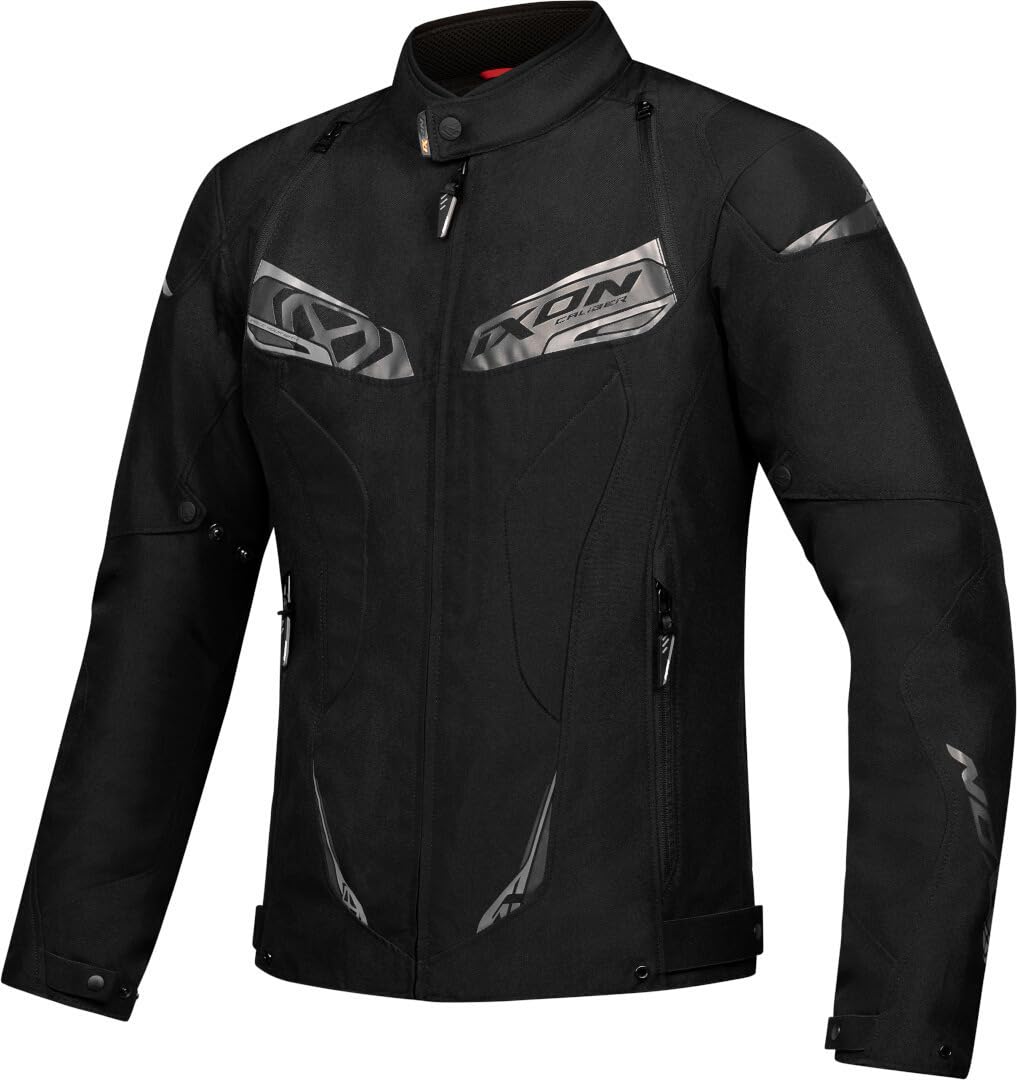 IXON Caliber Jacket 2XL blouson noir idéal pour longs trajets